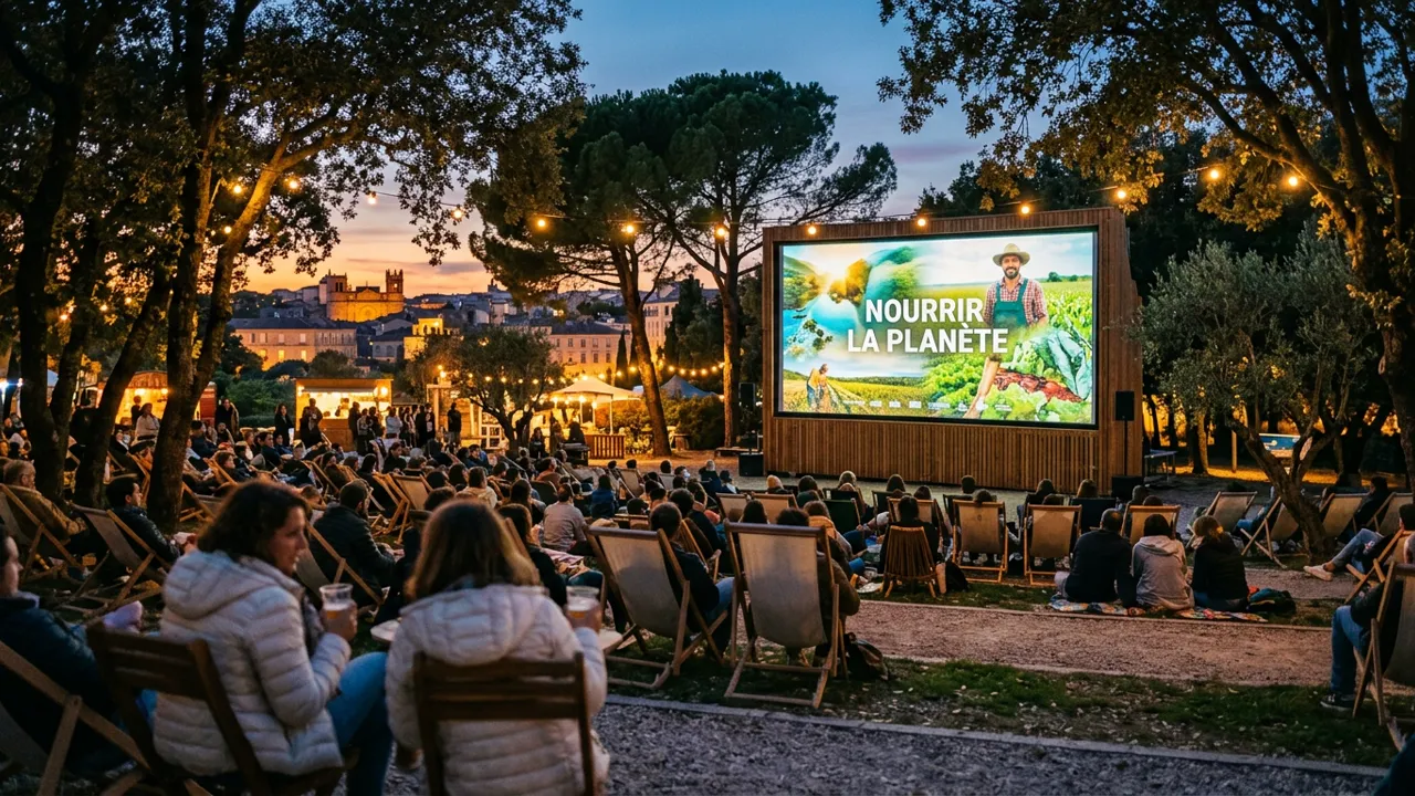 Projection documentaire en plein air et sensibilisation environnementale à Montpellier