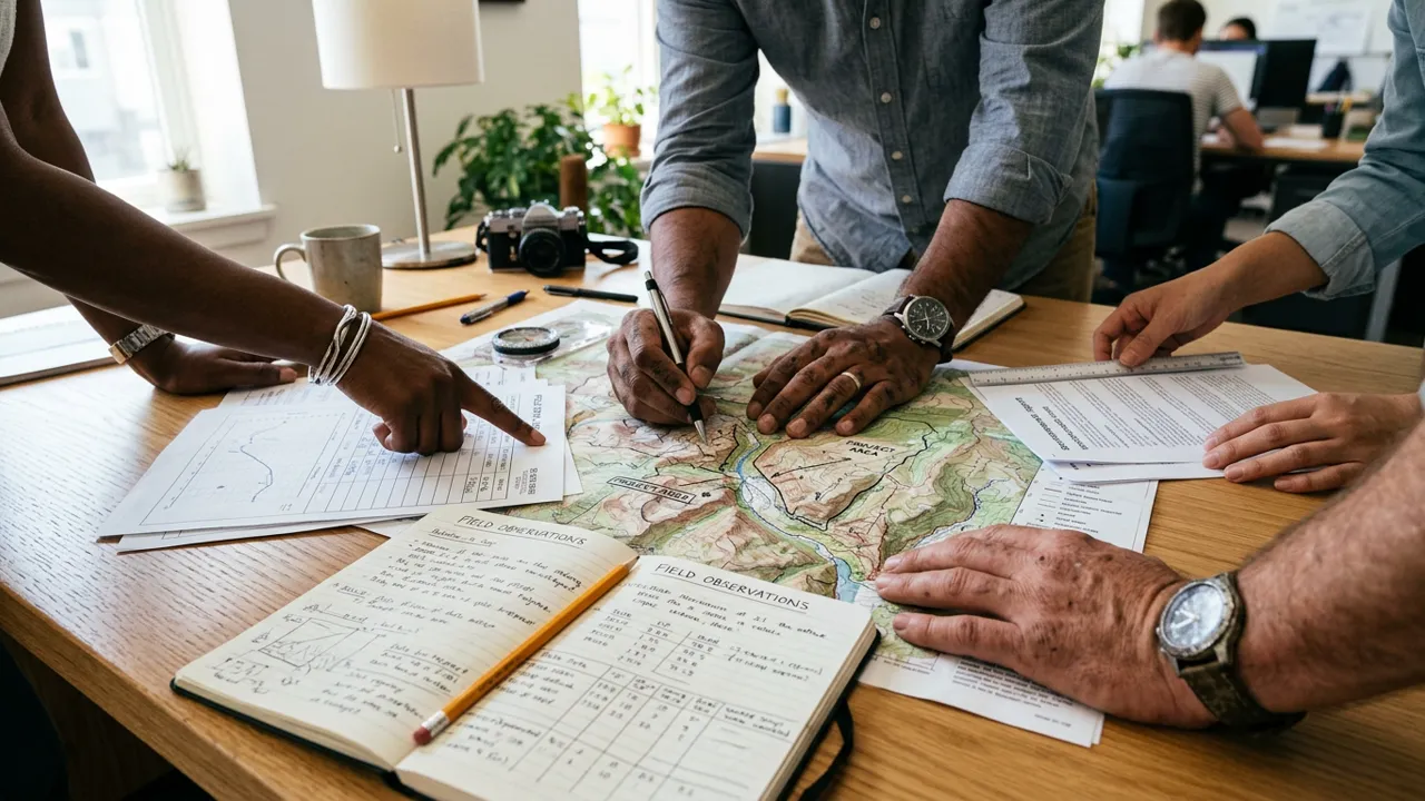 Séance d'analyse cartographique et de traitement des données écologiques